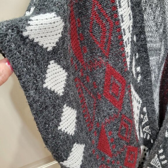 Rebecca Elliot Women's Sz S/M Open Front Sleeveless Long Fringe Duster Cardigan - Picture 3 of 8